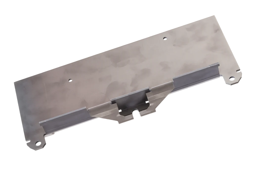 Hakenscharnier aus hitzebeständigem Edelstahl, gelasert & gekantet