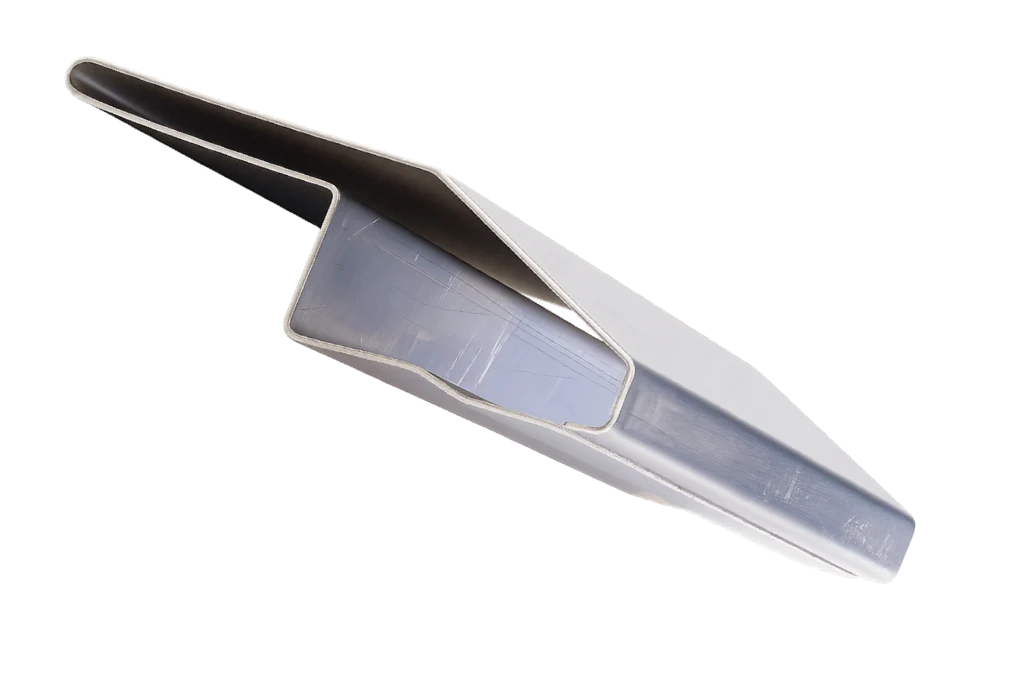 Einstiegsleiste einteilig gekantet aus Aluminiumblech